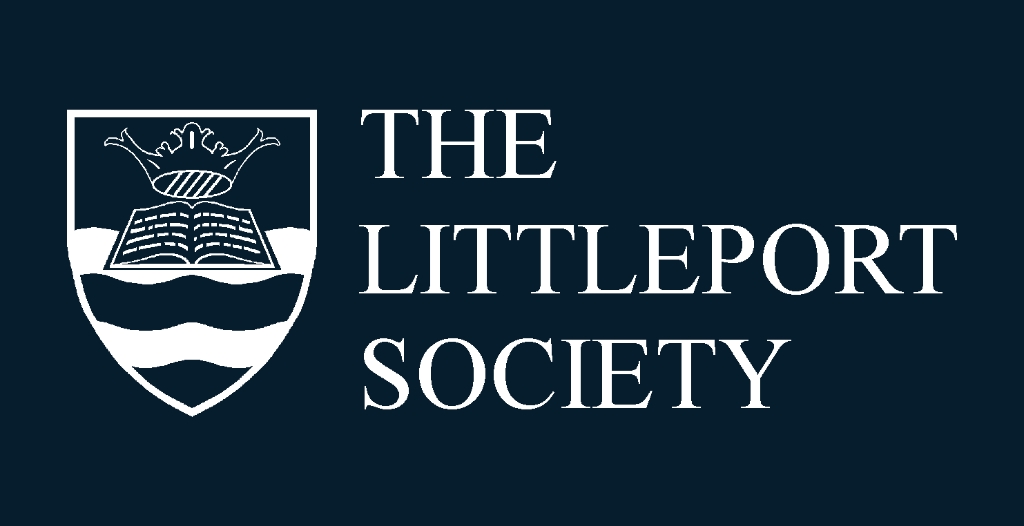 The Littleport Society logo on blue background