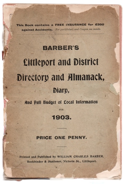 Barber's Littleport and District Directory and Almanack, Diary, and full Budget of Information for 1903.